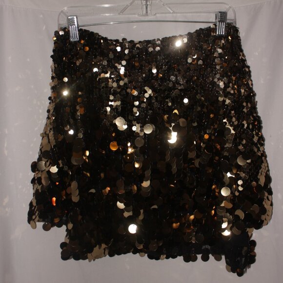 NEW Free People Can't Get Enough Sequin Mini Skirt Size 6 - Picture 10 of 11